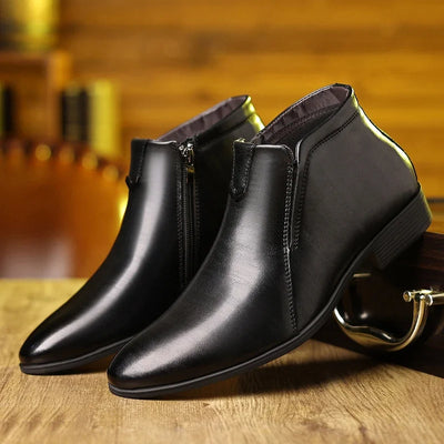 Luca - Schicke Lederstiefel mit Seitenreißverschluss