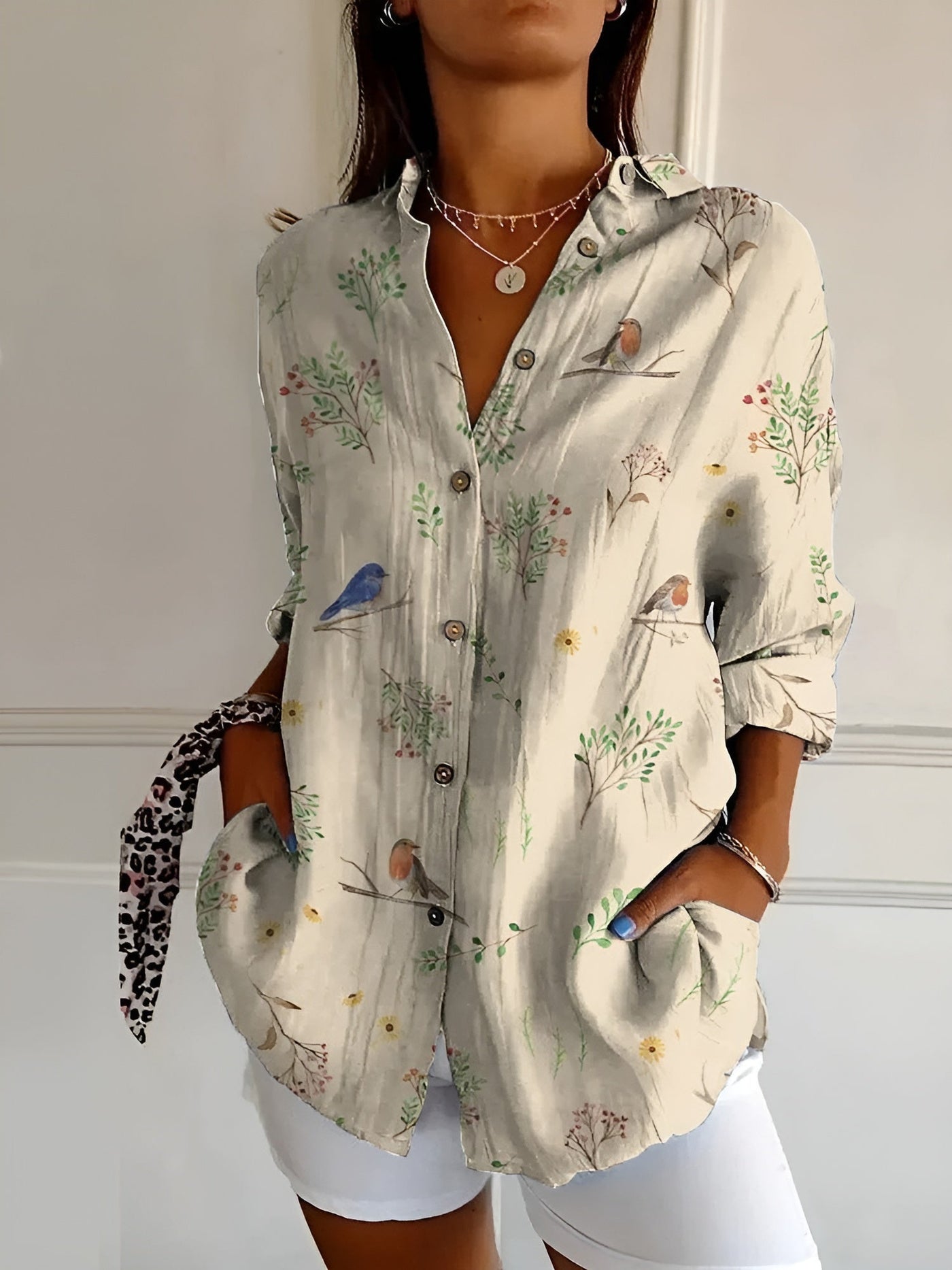 Roxane™ - Leichte Bluse mit Blumenmuster aus Baumwolle